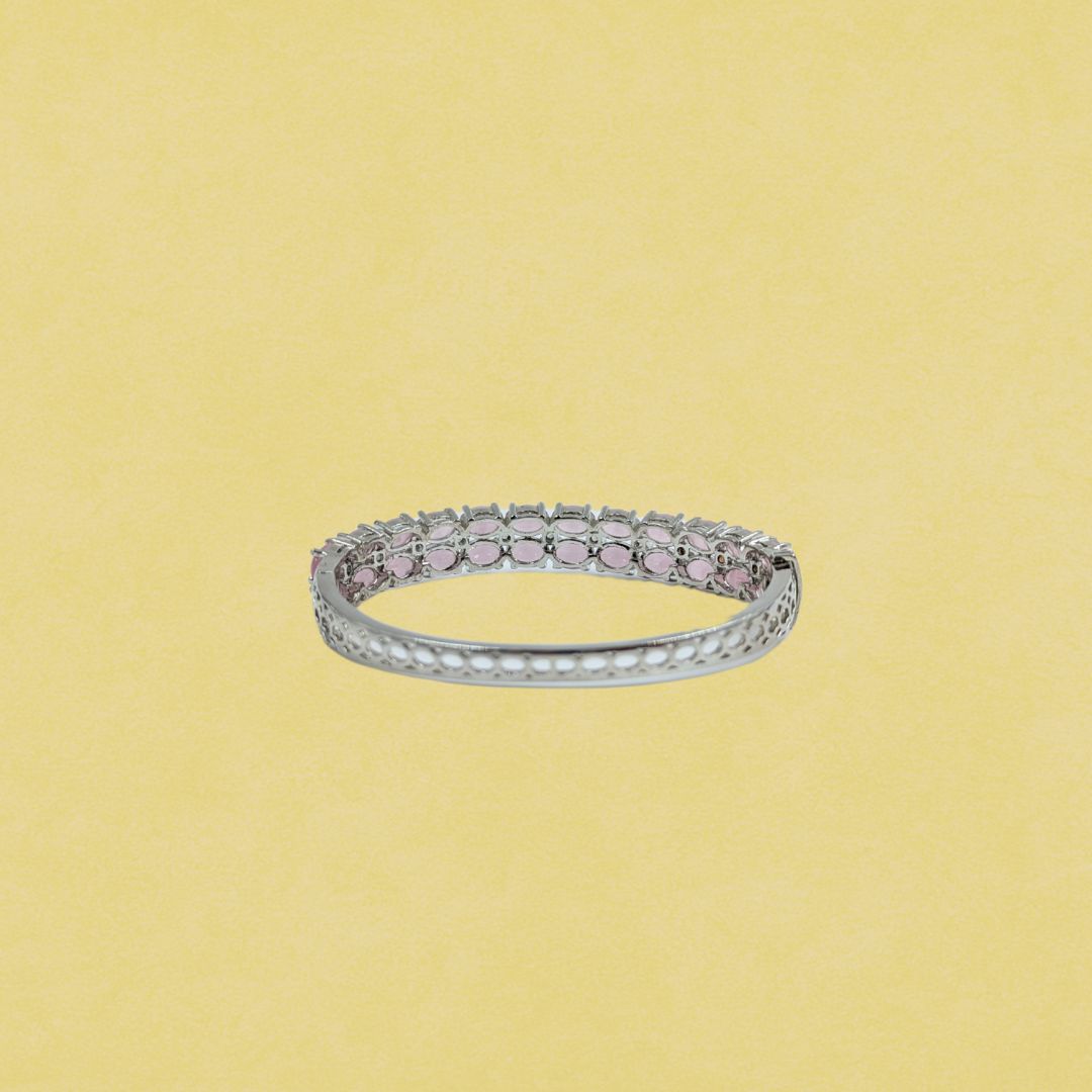 Blush Bloom American Diamond Bracelet