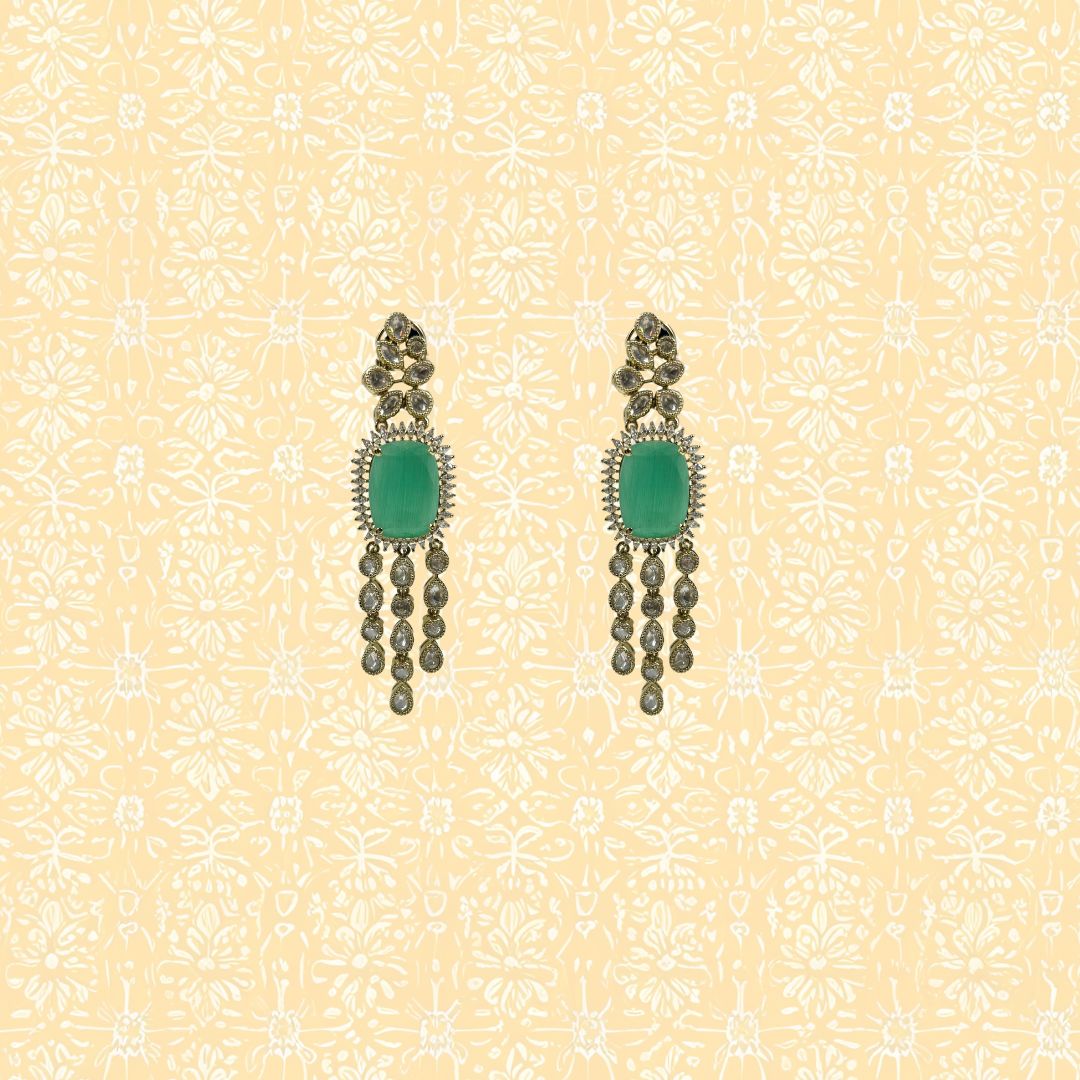 Celeste Cascade American Diamond Earrings