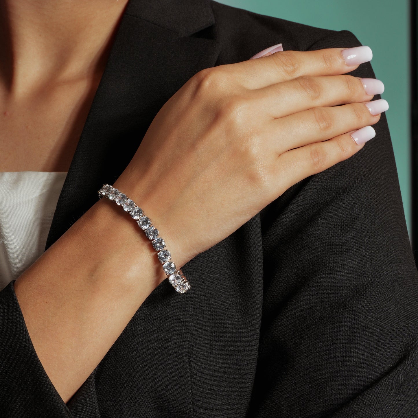 Elegant American Diamond Tennis Bracelet