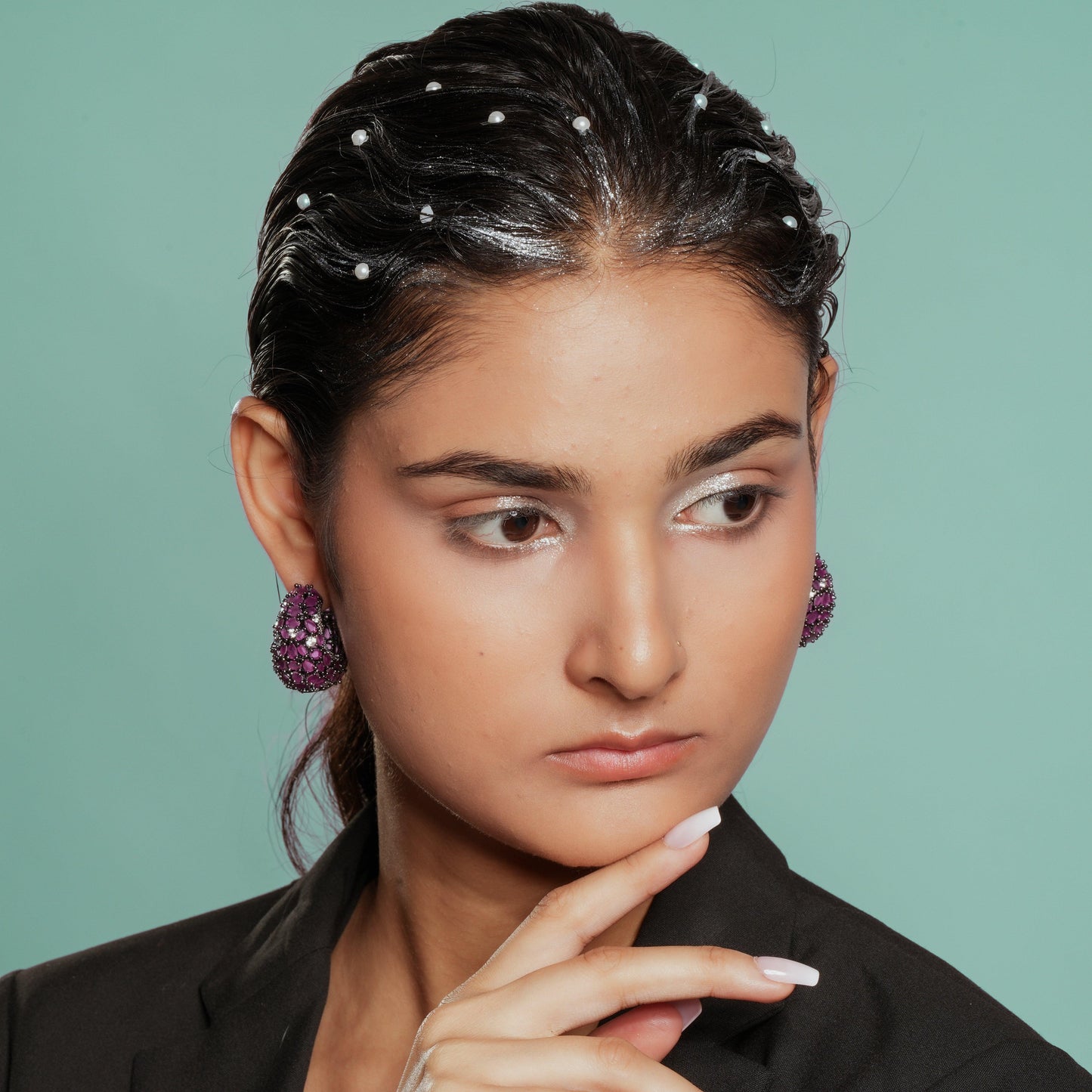 Exquisite American Diamond Earrings with a Vintage Touch