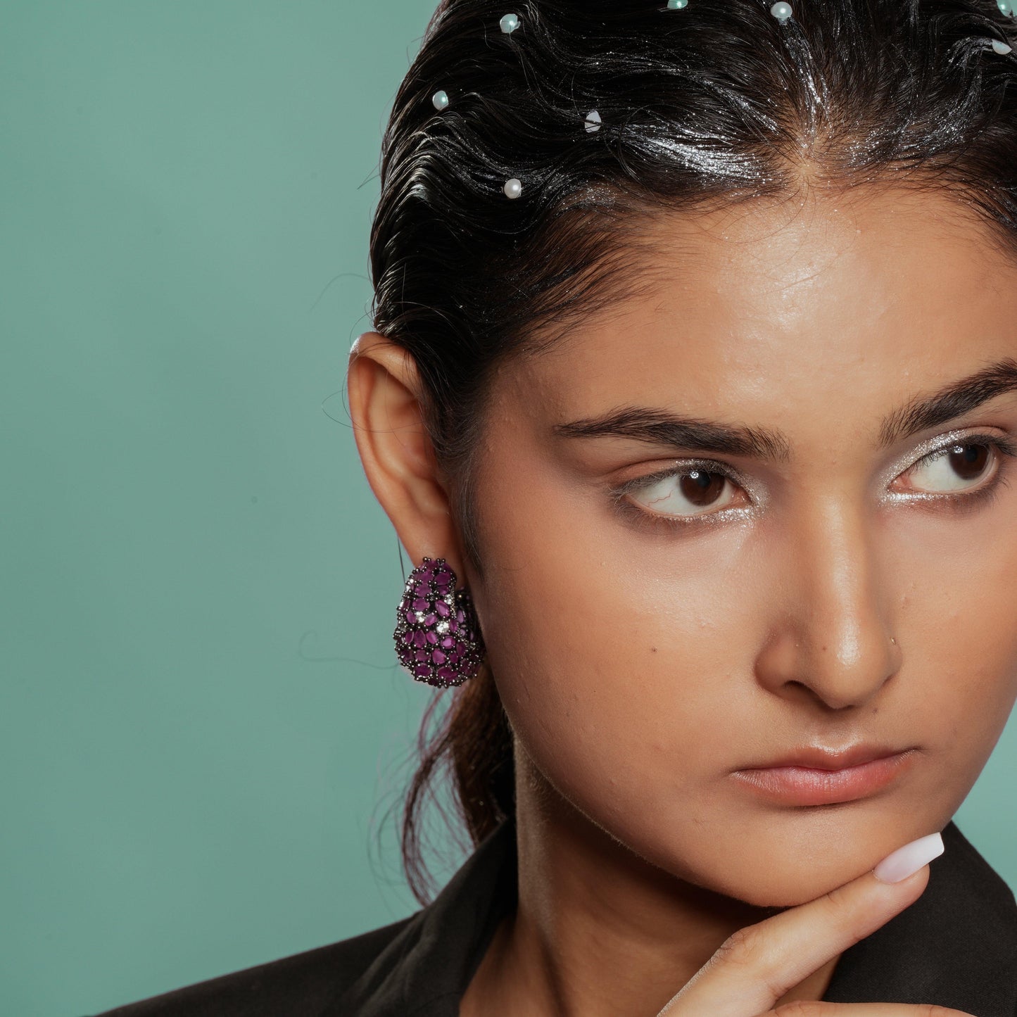 Exquisite American Diamond Earrings with a Vintage Touch