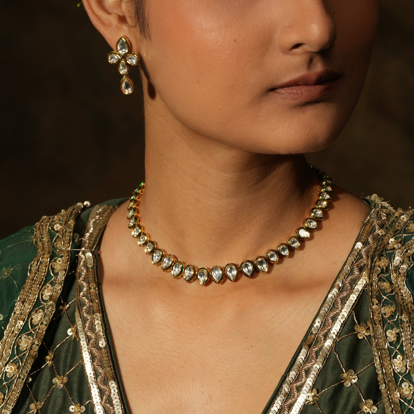 Regal Kundan Necklace Set – A Symbol of Timeless Elegance