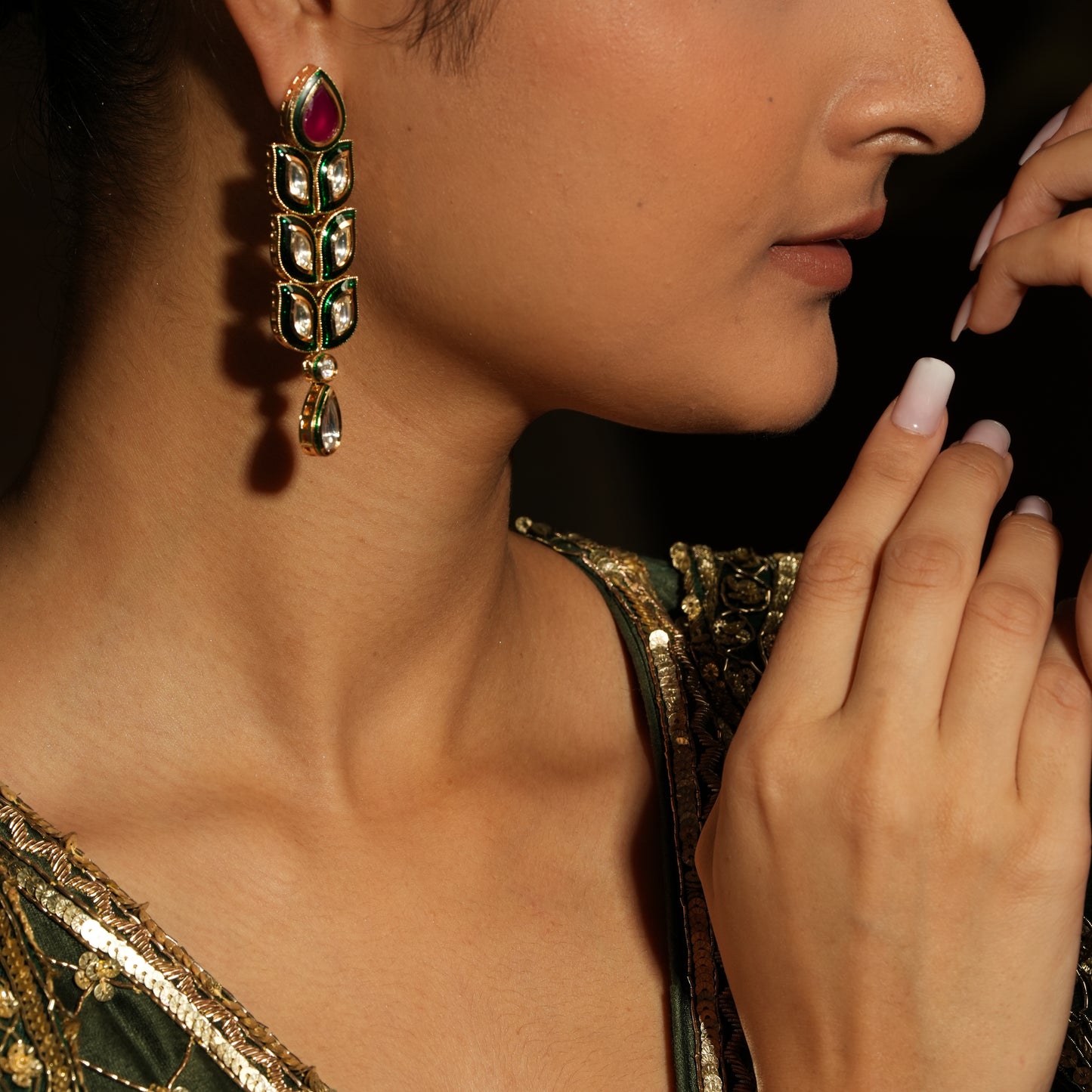 Royal Kundan Earrings – A Perfect Blend of Tradition & Elegance