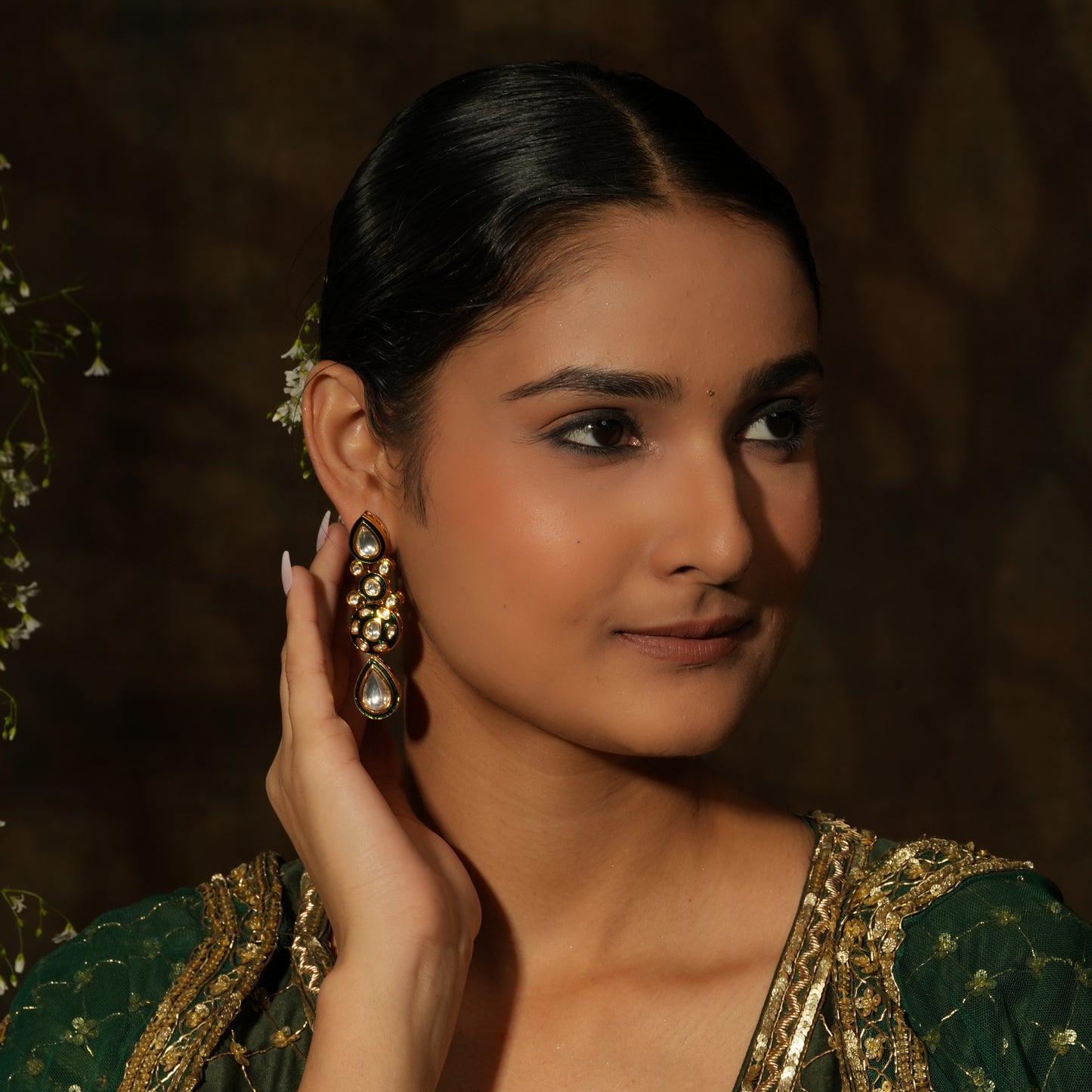 Timeless Kundan & Meenakari Drop Earrings