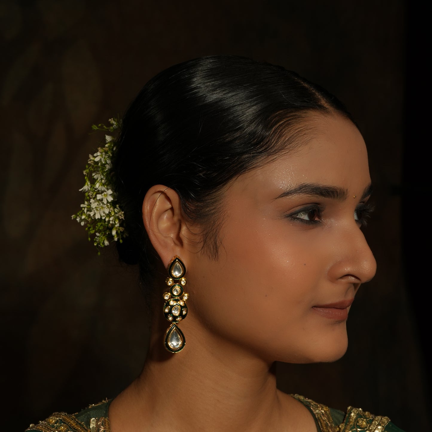 Timeless Kundan & Meenakari Drop Earrings