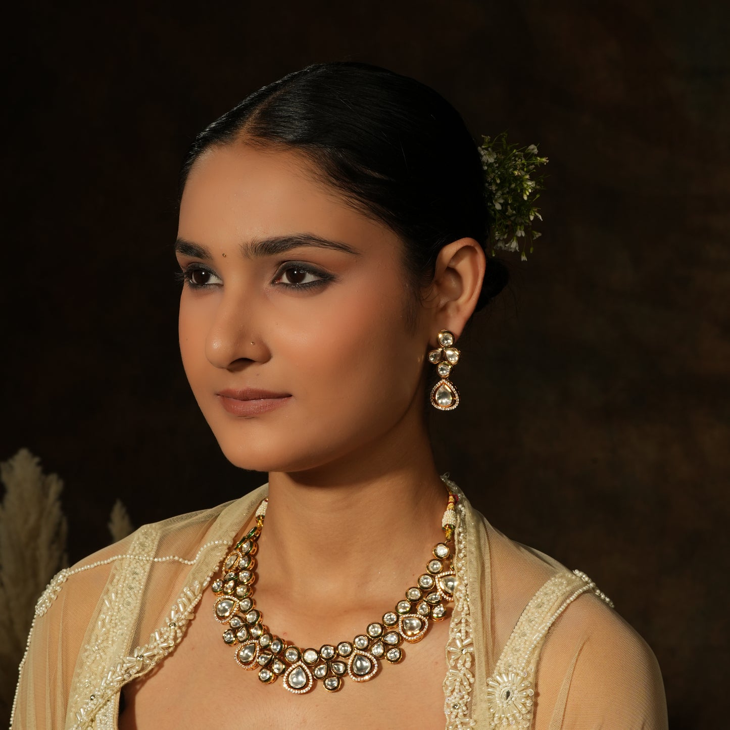 Elegant Kundan Necklace Set