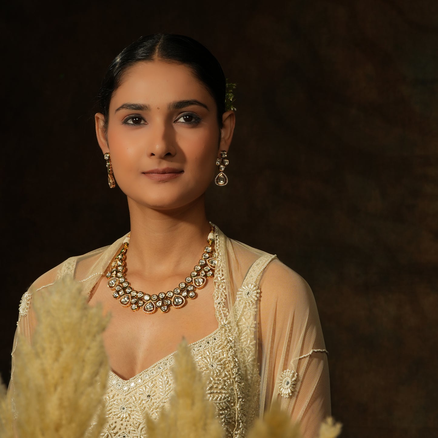 Elegant Kundan Necklace Set