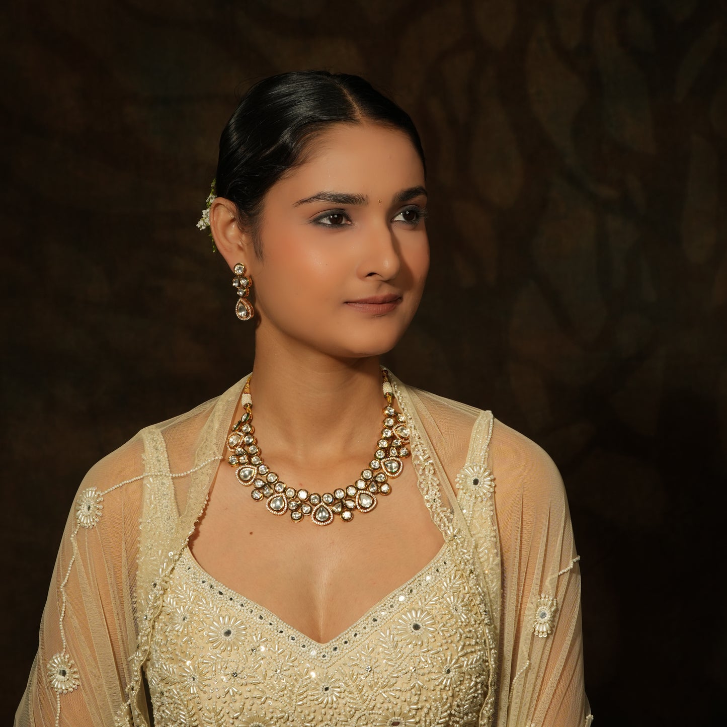 Elegant Kundan Necklace Set
