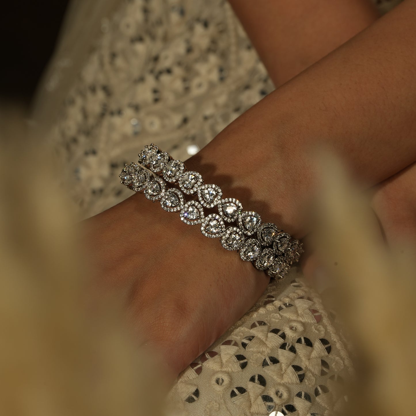 Luxury American Diamond Bangles – A Sparkling Statement