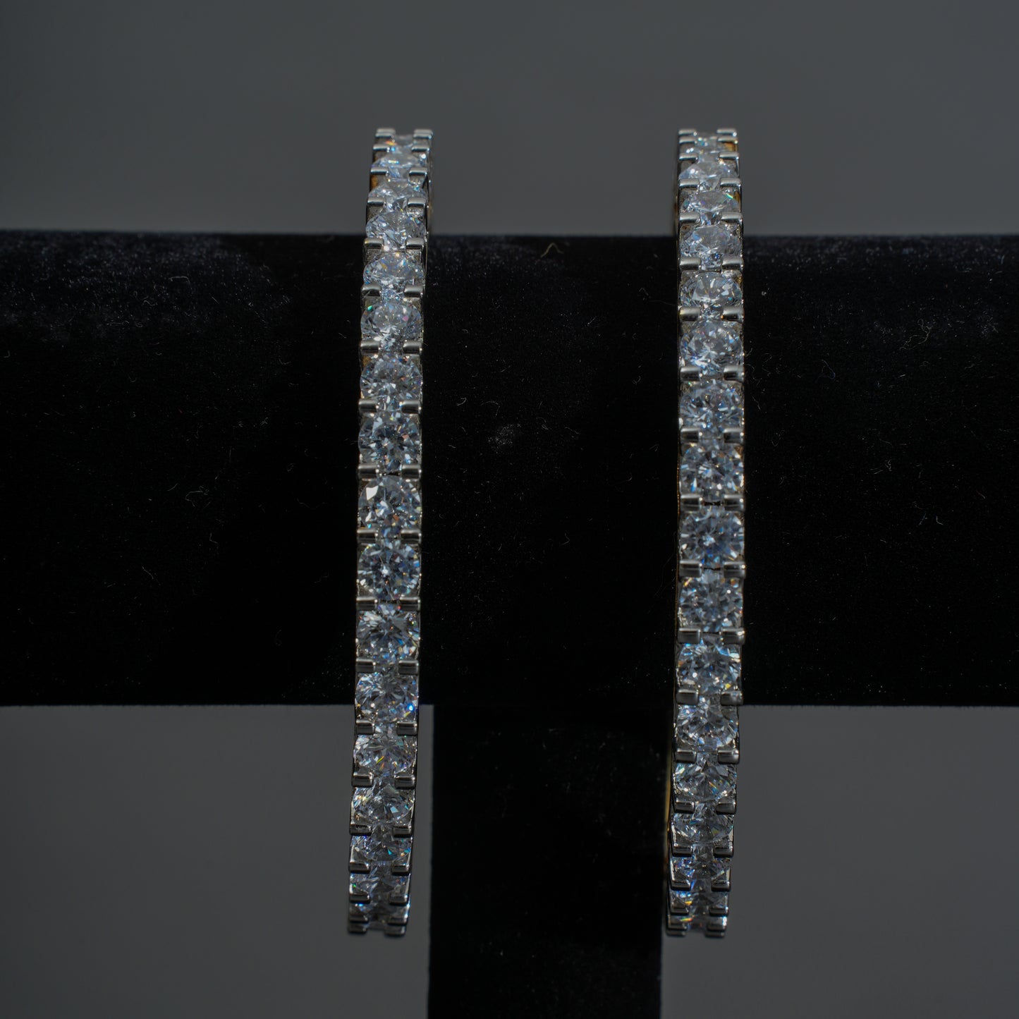 Elegant Solitaire American Diamond Bangles
