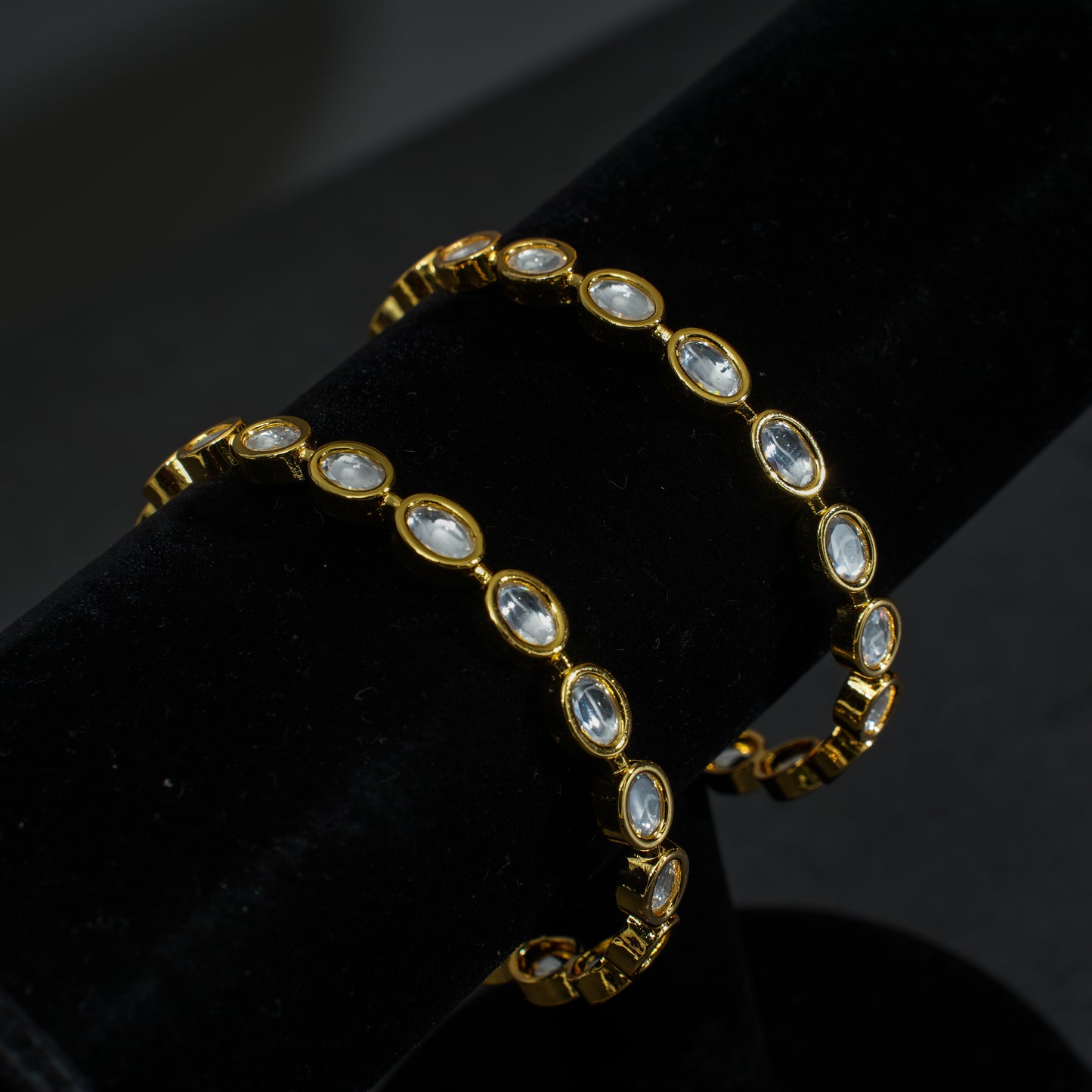 Timeless Kundan Gold-Polish Bangles