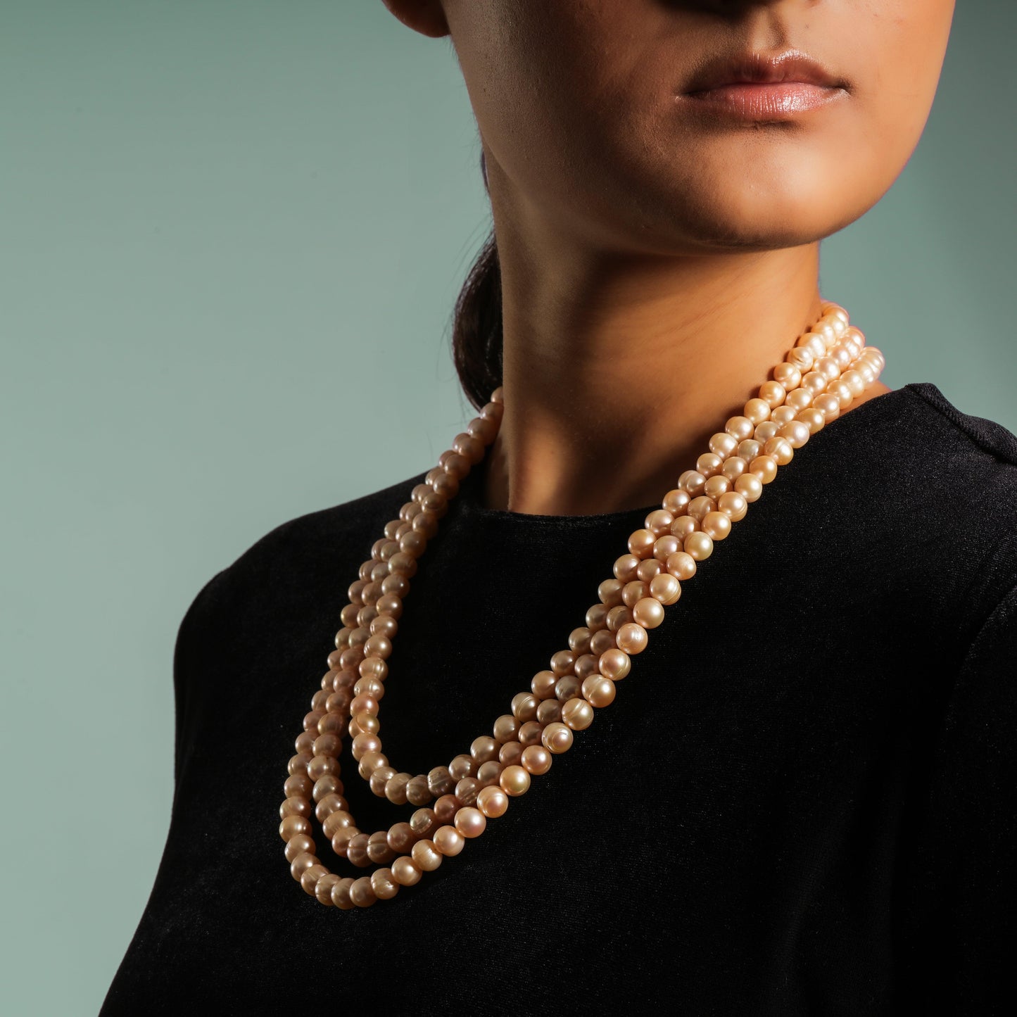 Elegant Multi-Strand Pearl Necklace