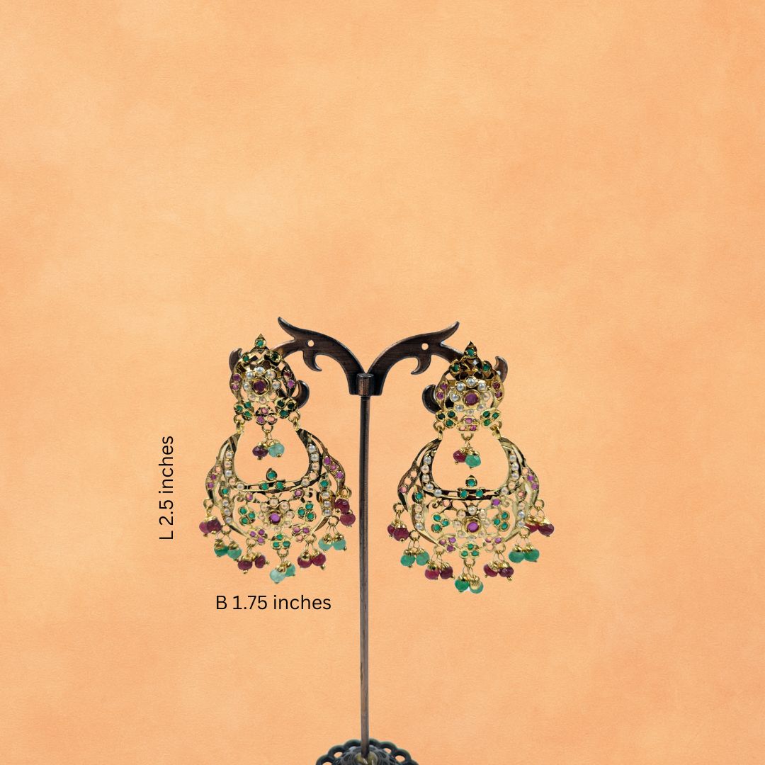 Devanshi Bloom Jadau Earrings