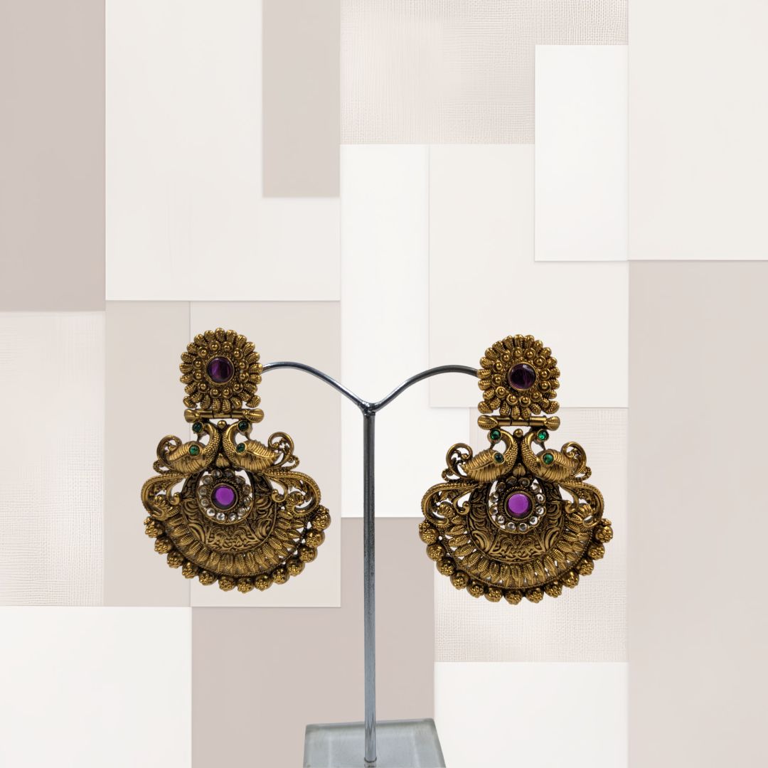 Devi Elegance Temple Earrings