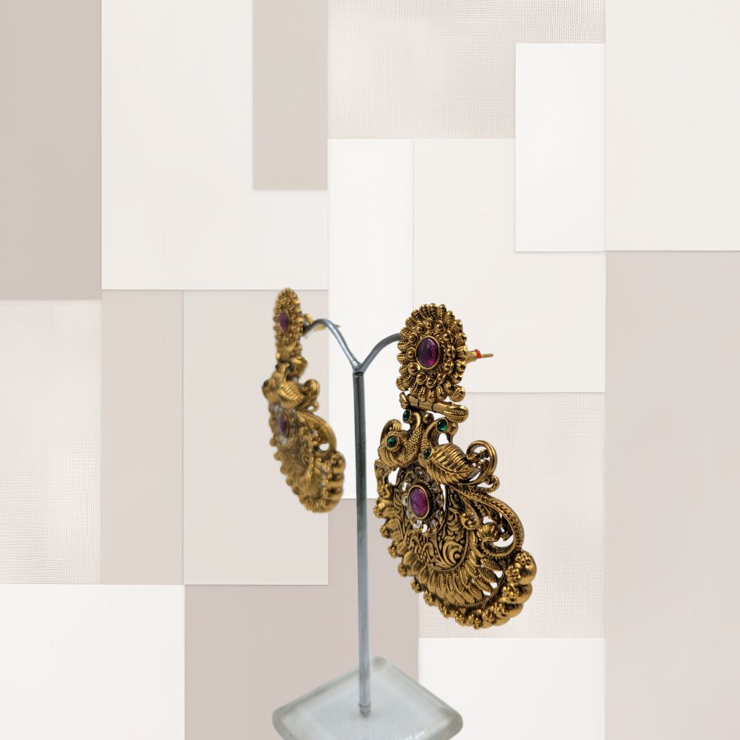 Devi Elegance Temple Earrings