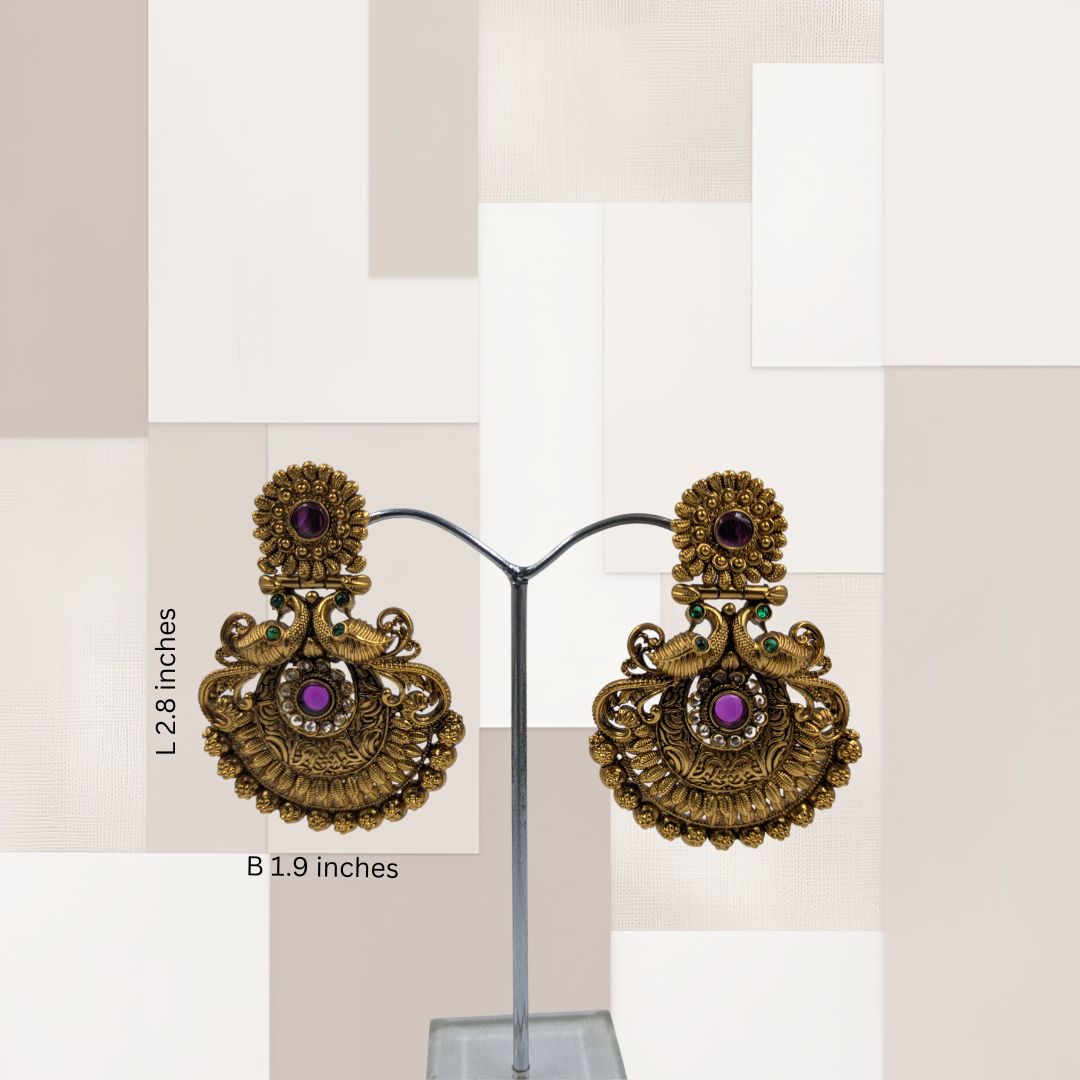 Devi Elegance Temple Earrings