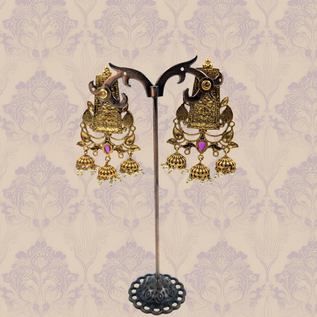 Divya Vriksha Temple Drop Earrings