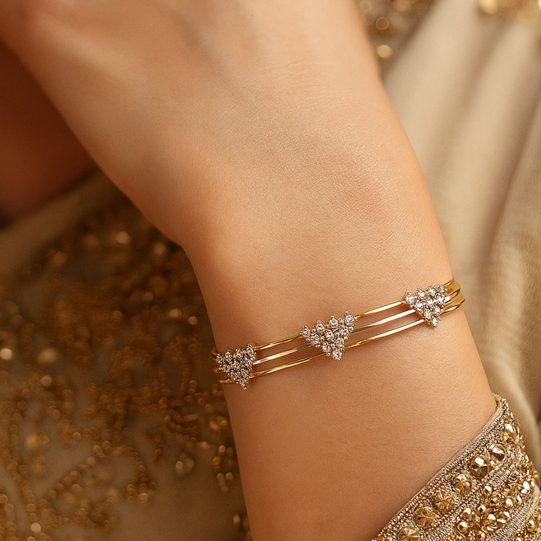 Regal Radiance American Diamond Bangles