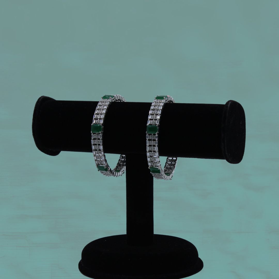 Emerald Grace American Diamond Bangles