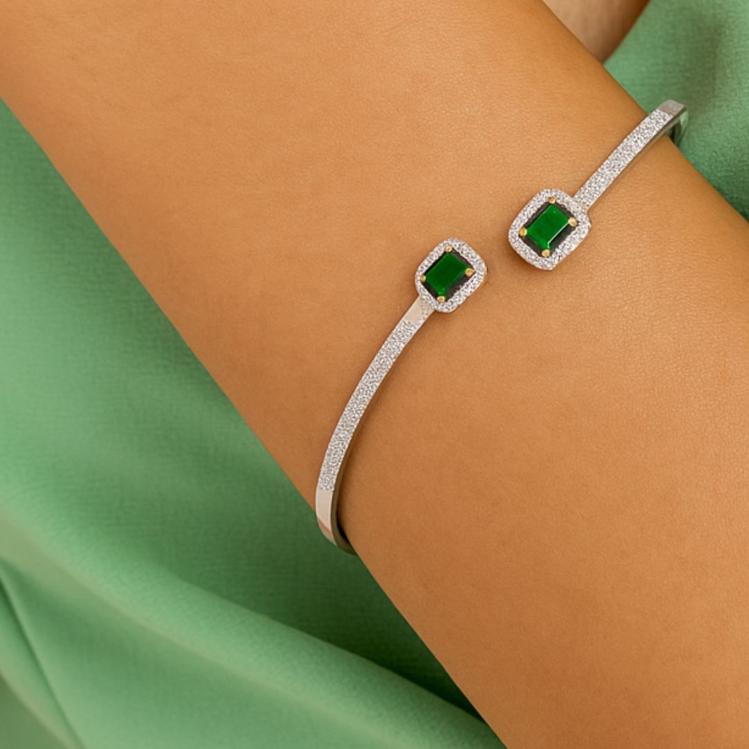 Emerald Grace American Diamond Bracelet