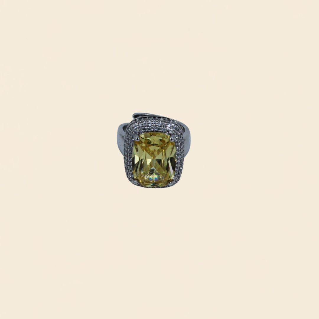 Golden Glimmer Adjustable Ring