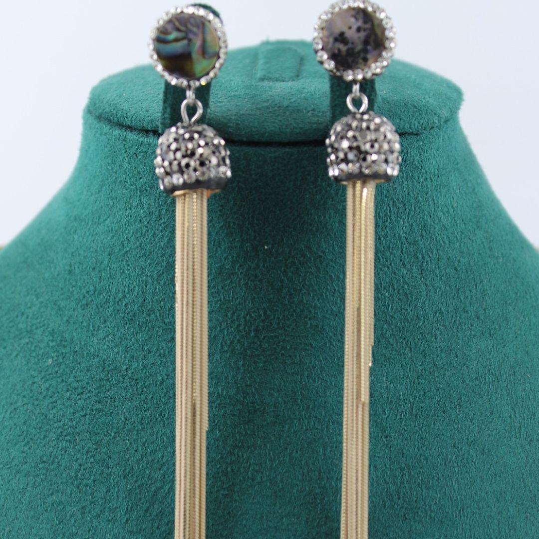Golden Luxe Cascade Korean Fashion Jewelry Set