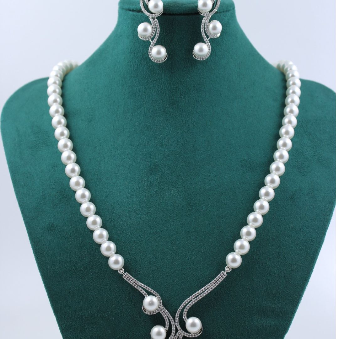 Graceful Pearl Elegance Korean Fashion Jewelry Set