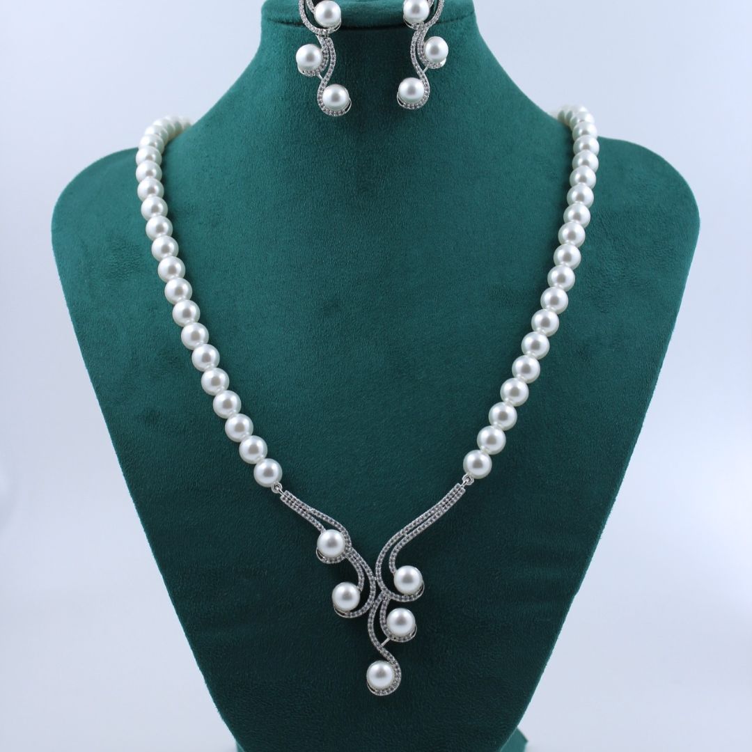 Graceful Pearl Elegance Korean Fashion Jewelry Set