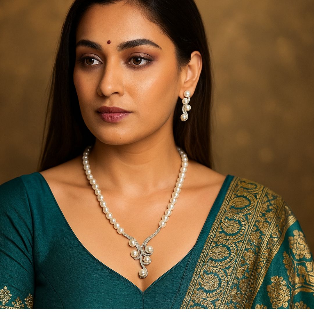 Graceful Pearl Elegance Korean Fashion Jewelry Set