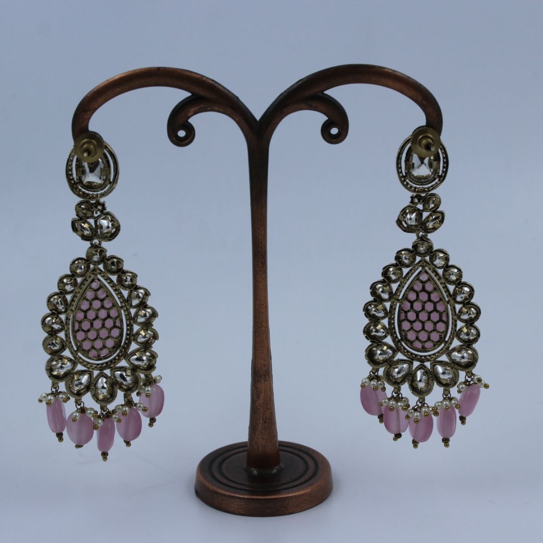 Gulbahar Grace Oxidised Chand Teardrop Earrings