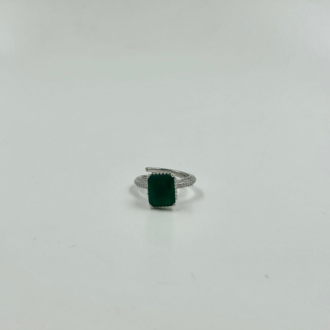 Jade Luxe American Diamond Ring