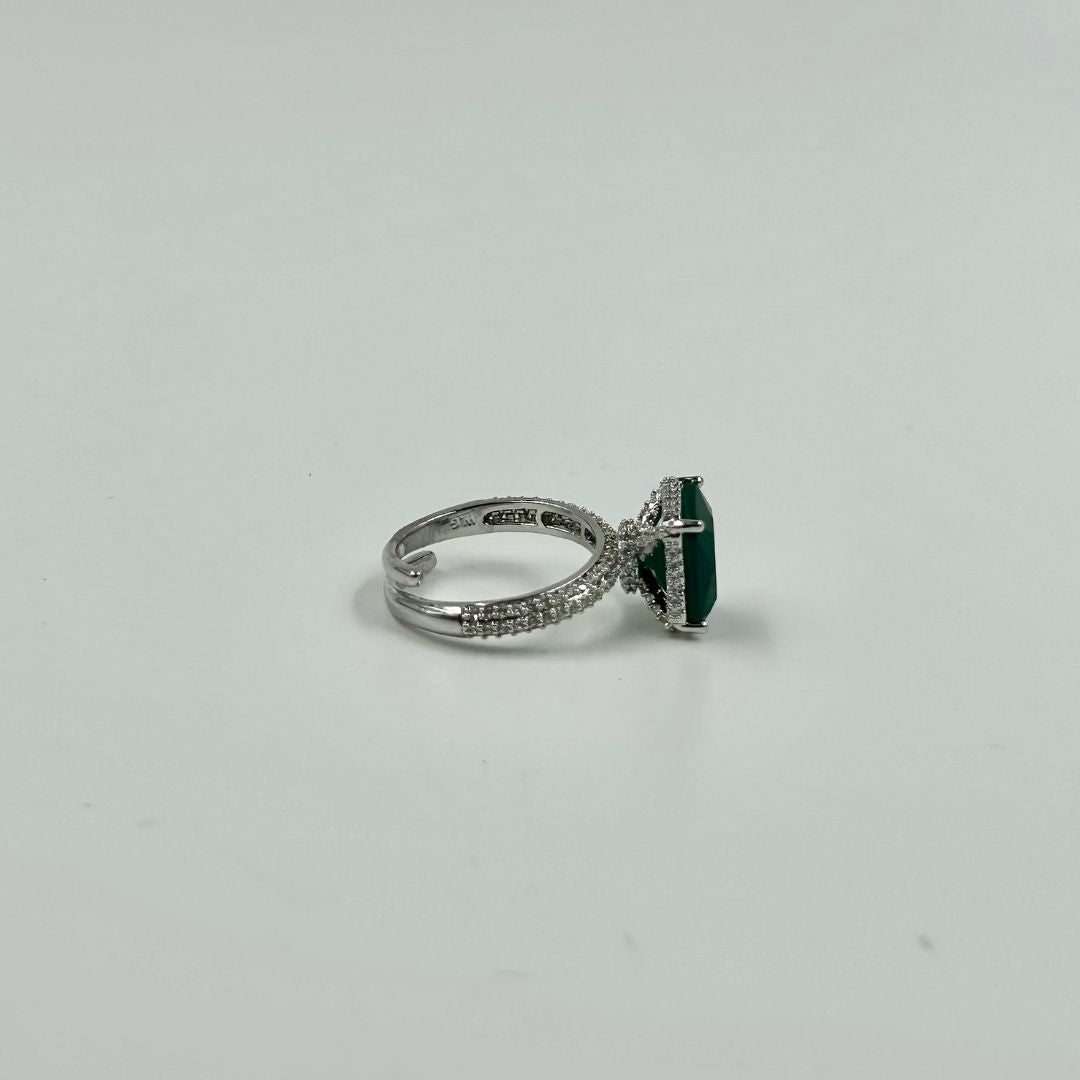 Jade Luxe American Diamond Ring