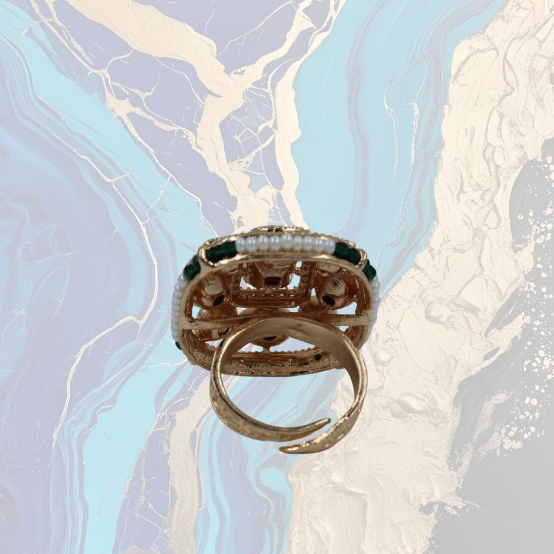 Meher Royal Kundan Statement Ring