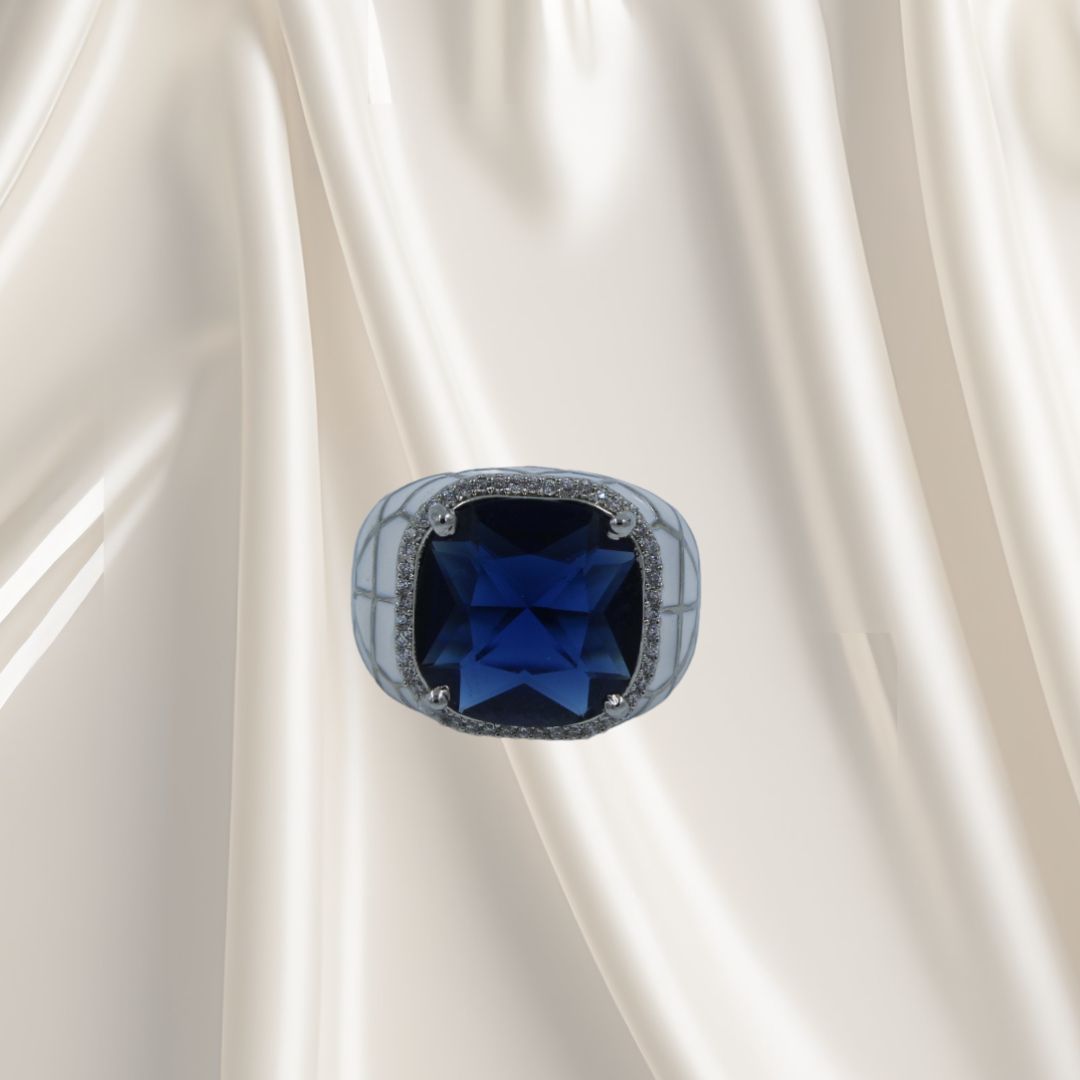 Midnight Majesty Adjustable Ring