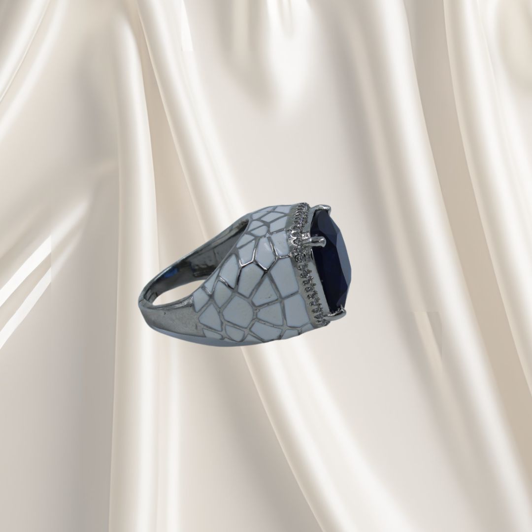 Midnight Majesty Adjustable Ring