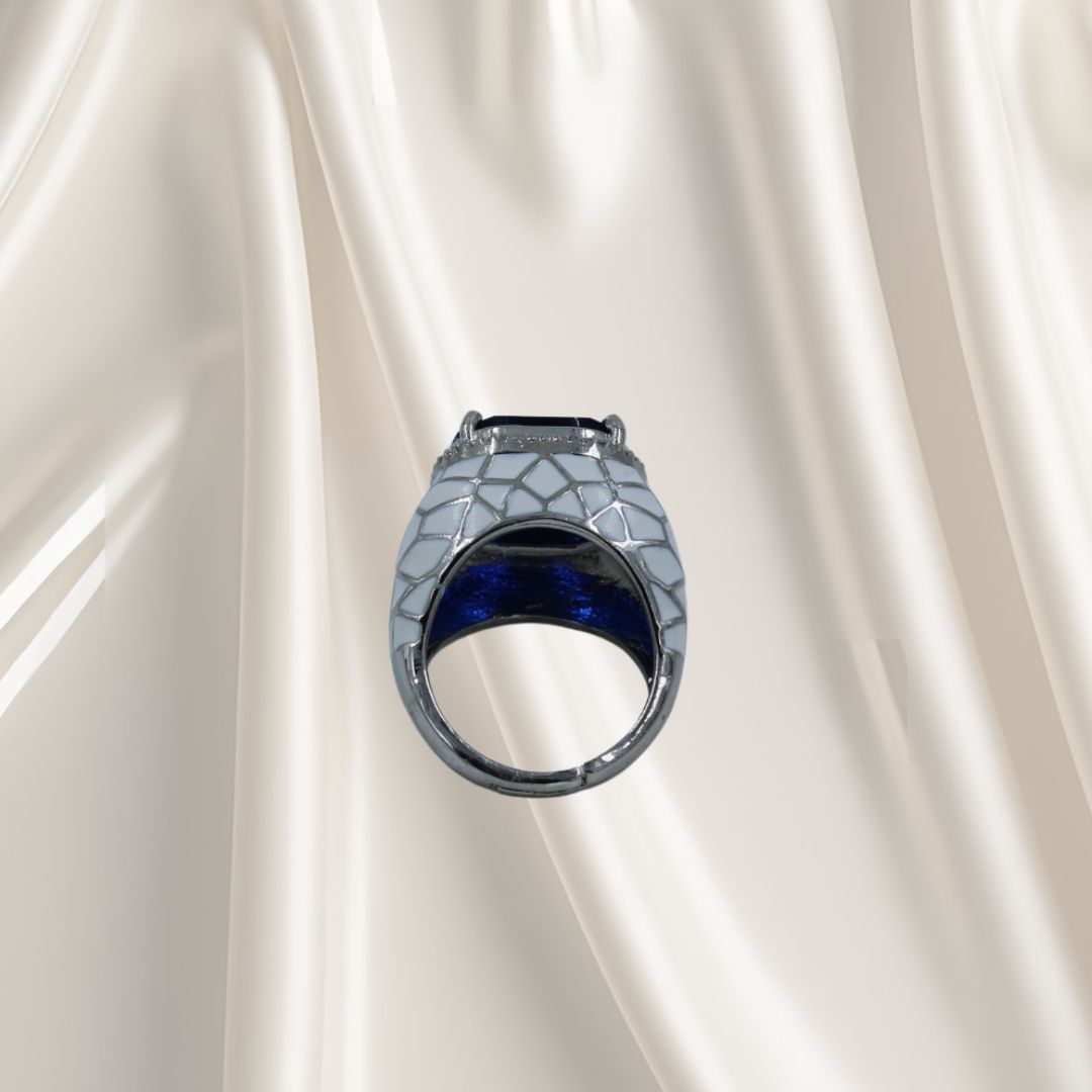 Midnight Majesty Adjustable Ring