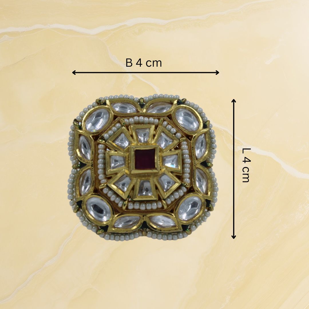 Mughal Majesty Kundan Ring