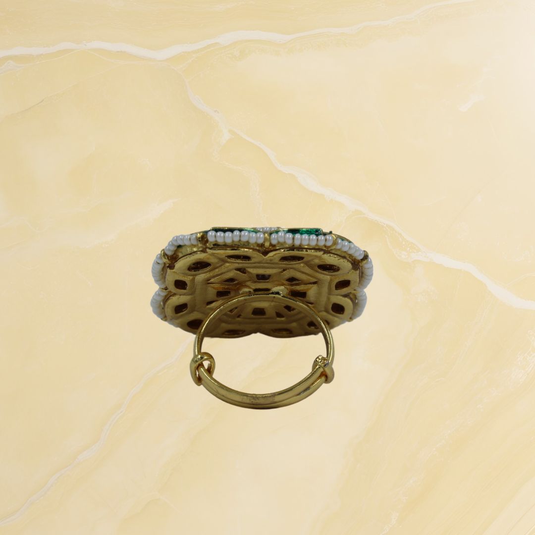 Mughal Majesty Kundan Ring