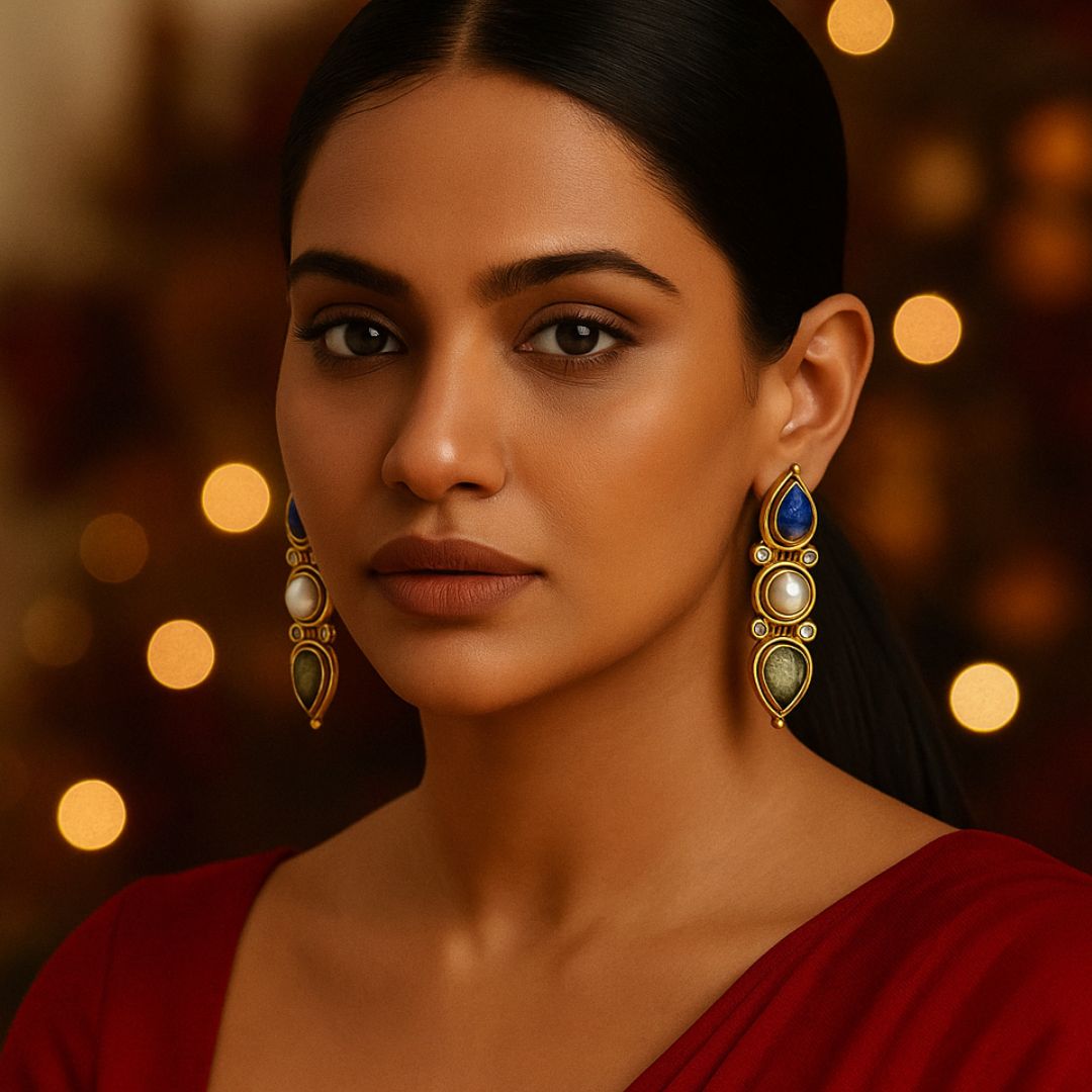 Mystic Royale Triple Drop Earrings