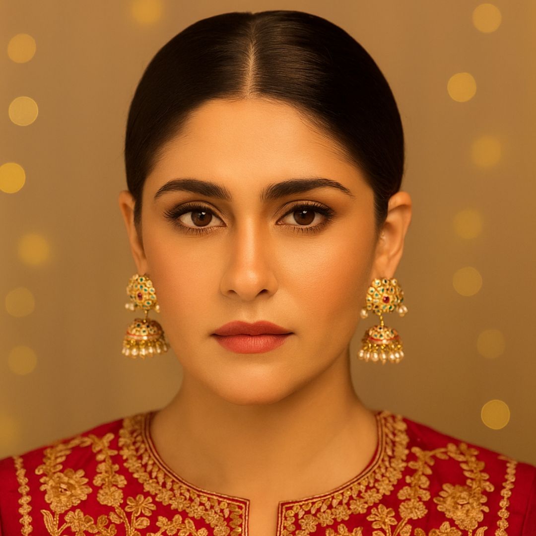 Regal Raas Jadau Jhumka Earrings