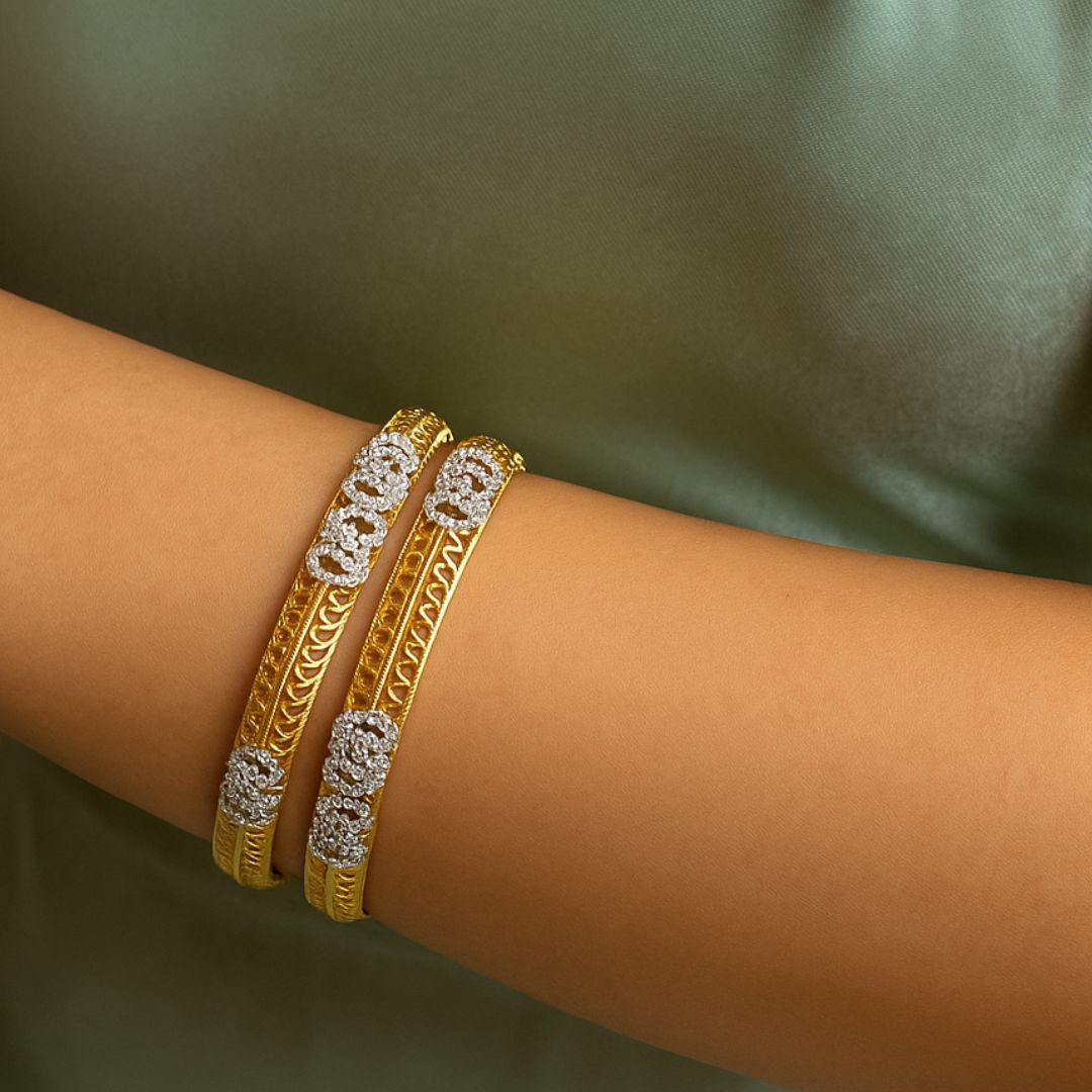 Regal Twist American Diamond Bangles