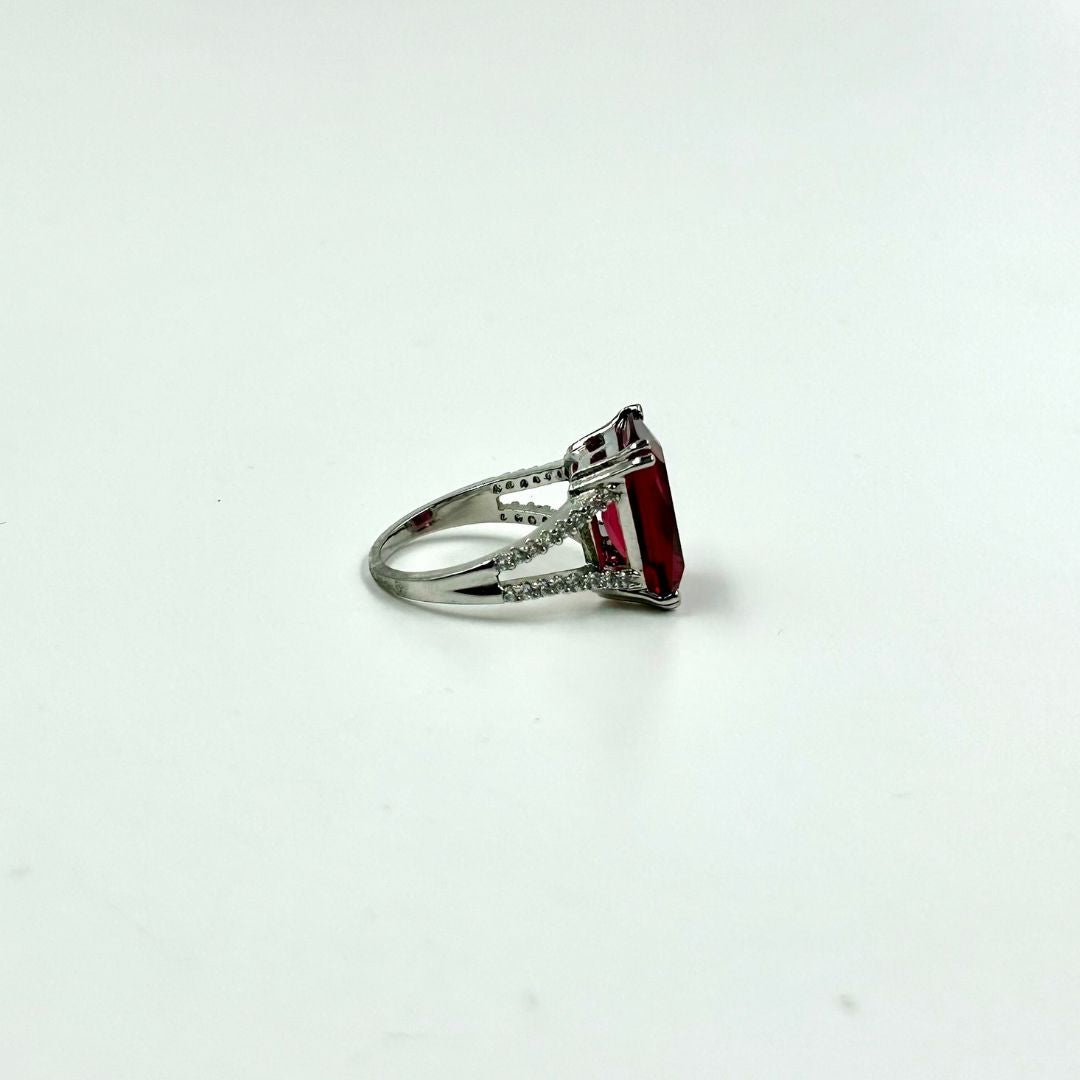 Rosé Radiance American Diamond Ring