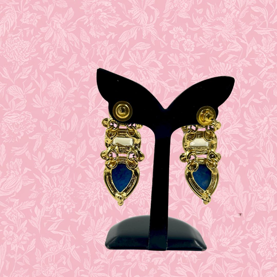 Royal Prism Stone Drop Earrings