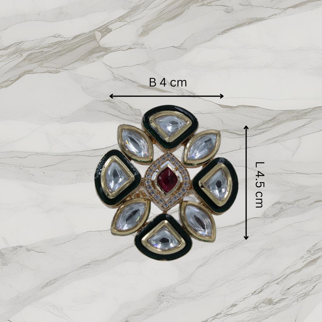 Royal Radiance Kundan Ring
