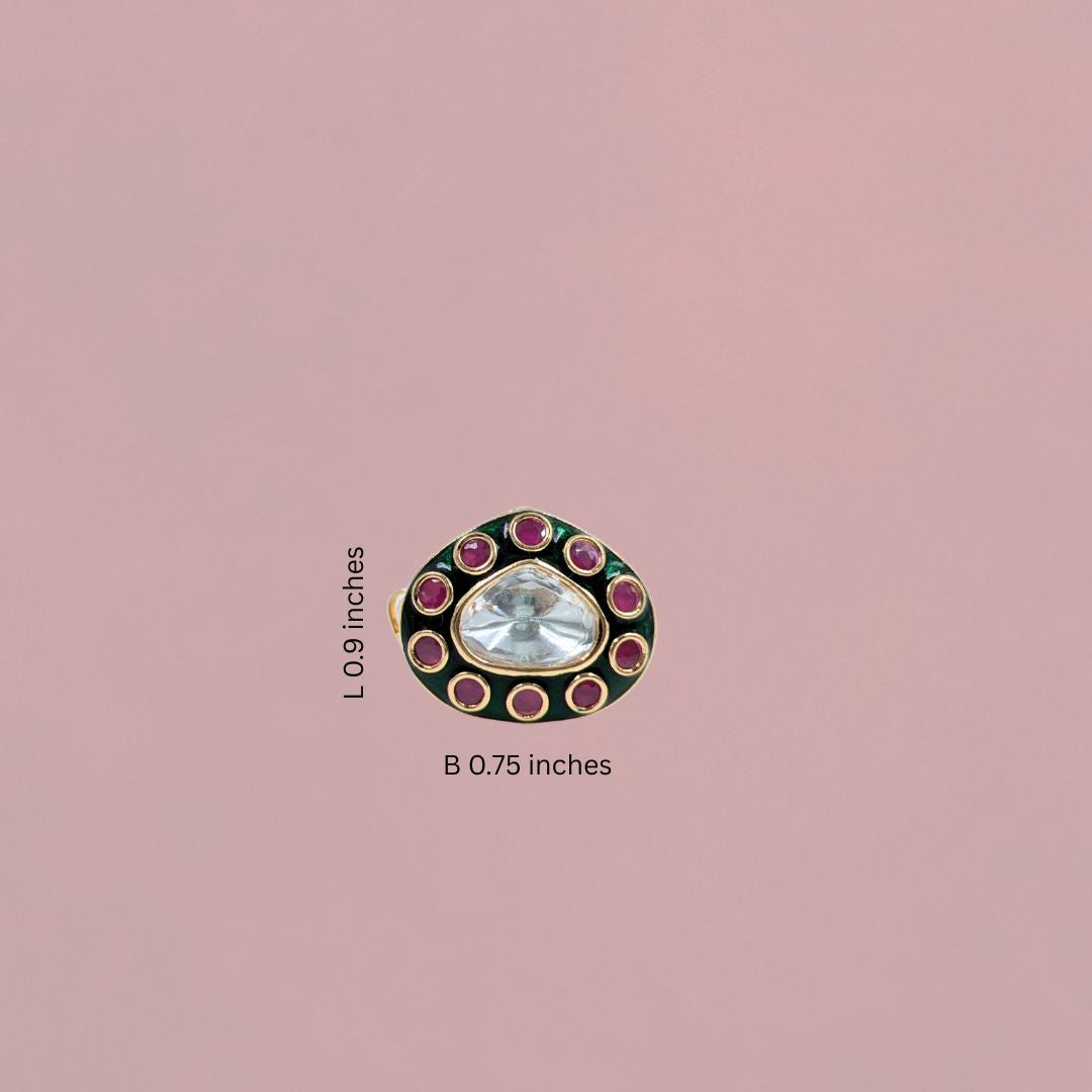 Ruhani Kundan Ring