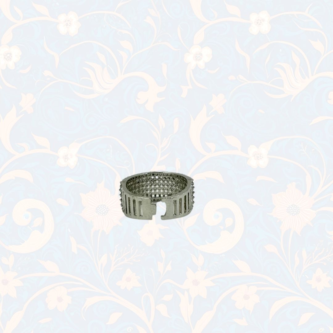 Silver Stardust Adjustable AD Ring