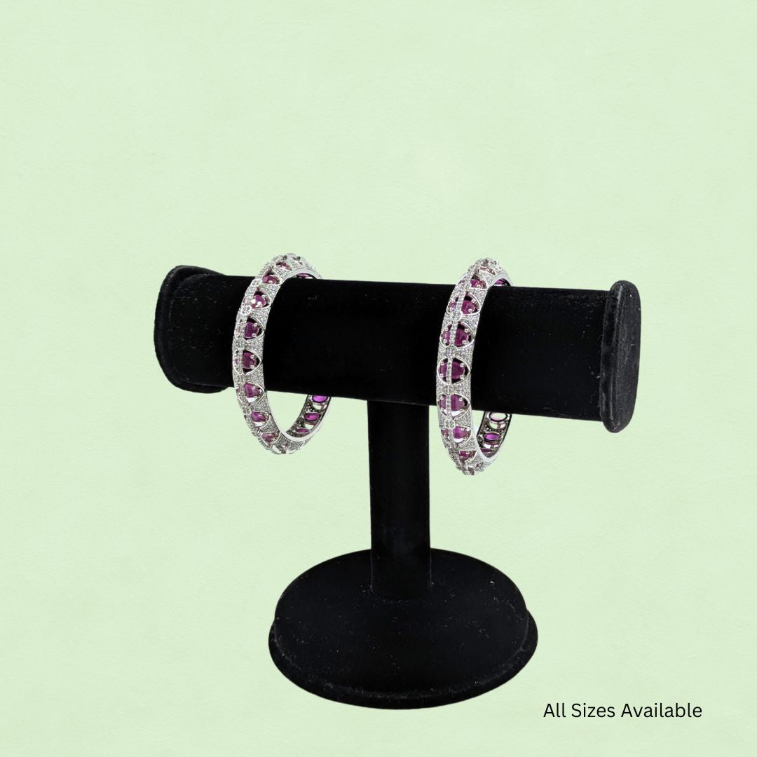 Ziva Orchid Shine AD Bangles