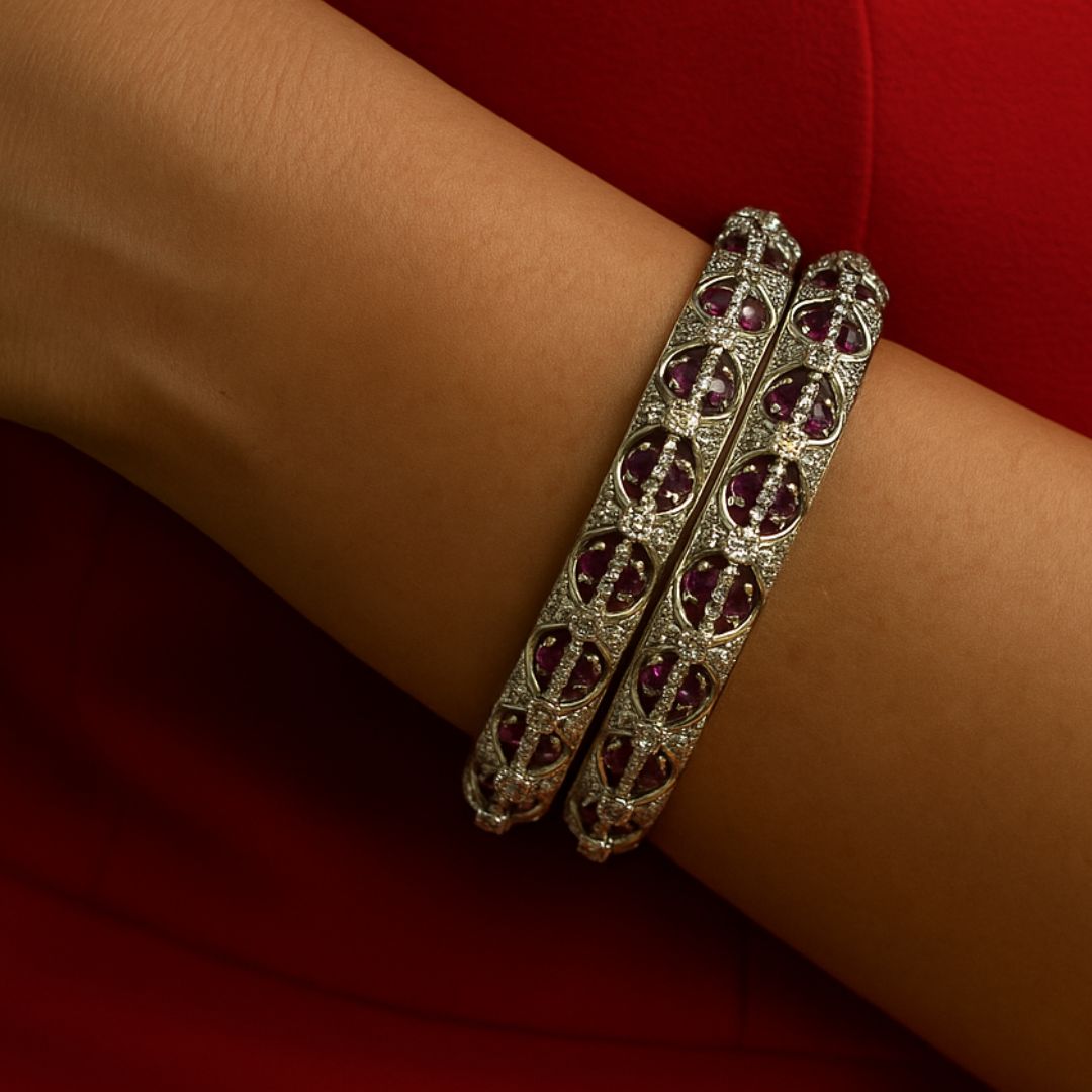 Ziva Orchid Shine AD Bangles