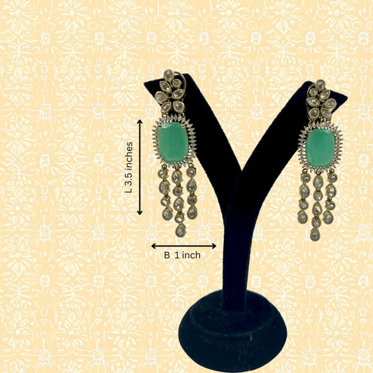 Celeste Cascade American Diamond Earrings
