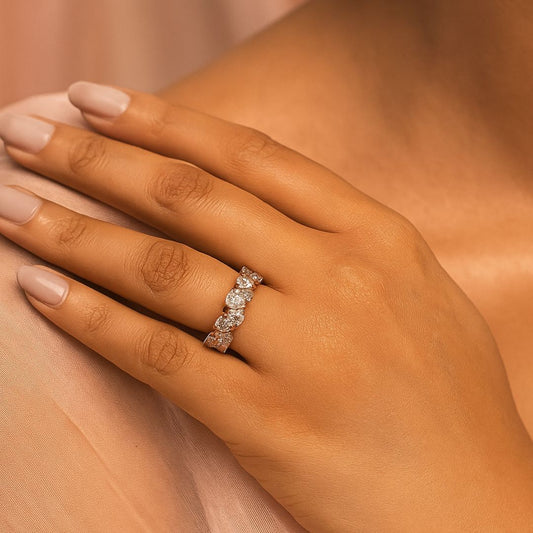 Celeste Glow American Diamond Band